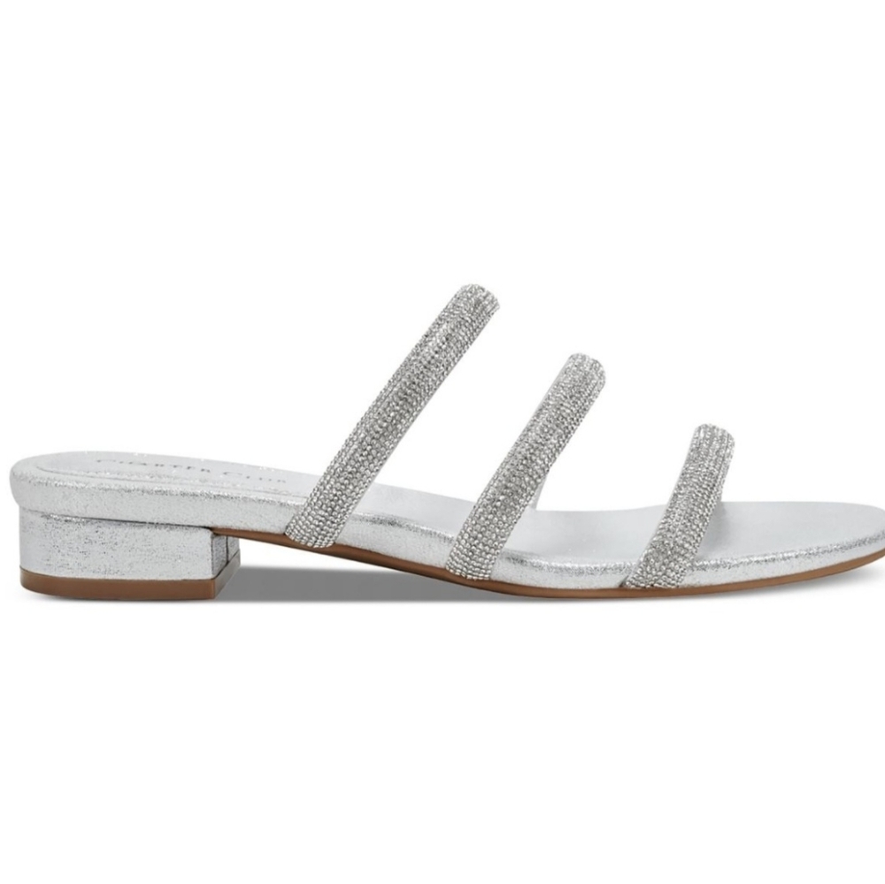Charter club rhinestone slide